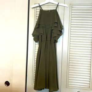 Olive Green Cocktail Dress